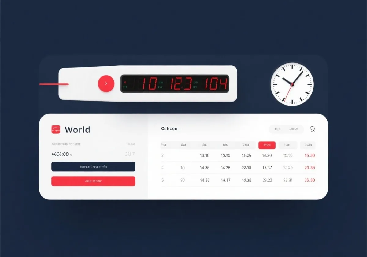 Draw timing and schedule illustration